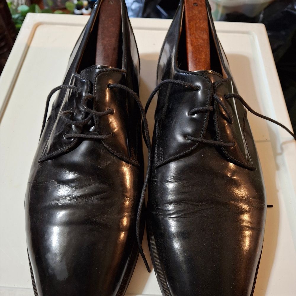 Elegant Black Leather Oxfords for Men